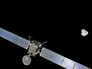 Космический аппарат Rosetta возле кометы Чурюмова-Герасименко Космический аппарат Rosetta возле кометы Чурюмова-Герасименко