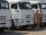 Колонна автомобилей с гуманитарной помощью для жителей юго-востока Украины Колонна автомобилей с гуманитарной помощью для жителей юго-востока Украины