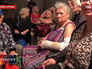 Жители Макеевки в бомбоубежище Жители Макеевки в бомбоубежище
