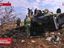 Ополченцы около БМП украинских войск Ополченцы около БМП украинских войск