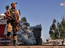 Украинские военные на блокпосту Украинские военные на блокпосту