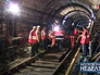 Ремонтные работы в тоннеле метро Ремонтные работы в тоннеле метро