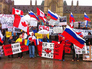 Митинг против войны на востоке Украины прошел в Канаде Митинг против войны на востоке Украины прошел в Канаде