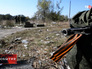 Народные ополченцы на блокпосту Народные ополченцы на блокпосту
