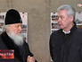 Сергей Собянин и патриарх Московский и всея Руси Кирилл на строительстве по воссозданию храма Преображения Господня Сергей Собянин и патриарх Московский и всея Руси Кирилл на строительстве по воссозданию храма Преображения Господня