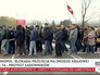 Польские фермеры перекрыли дорогу Польские фермеры перекрыли дорогу