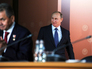 Владимир Путин и Сергей Шойгу на съезде Русского географического общества Владимир Путин и Сергей Шойгу на съезде Русского географического общества