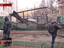 Последствие пожара на стоянке с элитными авто в Москве Последствие пожара на стоянке с элитными авто в Москве