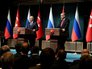 Президент России Владимир Путин и президент Турции Реджеп Тайип Эрдоган на пресс-конференции Президент России Владимир Путин и президент Турции Реджеп Тайип Эрдоган на пресс-конференции