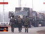 Автоколонна с украинскими военными Автоколонна с украинскими военными