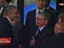 Президент США Барак Обама и председатель Госсовета и совета министров Республики Куба Рауль Кастро Президент США Барак Обама и председатель Госсовета и совета министров Республики Куба Рауль Кастро