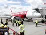 Самолет авиакомпании Air Asia Самолет авиакомпании Air Asia