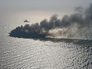 Горящий паром Norman Atlantic Горящий паром Norman Atlantic