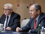 Министр иностранных дел Германии Франк-Вальтер Штайнмайер и министр иностранных дел РФ Сергей Лавров Министр иностранных дел Германии Франк-Вальтер Штайнмайер и министр иностранных дел РФ Сергей Лавров