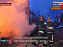 Пожарные на месте обстрела в Донецкой области Пожарные на месте обстрела в Донецкой области