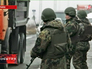 Украинские военные на КПП Украинские военные на КПП