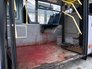 На месте обстрела троллейбуса в Донецке На месте обстрела троллейбуса в Донецке