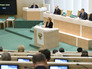Председатель Совета Федерации Федерального Собрания РФ Валентина Матвиенко во время заседания Совета Федерации Председатель Совета Федерации Федерального Собрания РФ Валентина Матвиенко во время заседания Совета Федерации