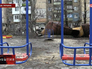 Последствия артобстрела в Донецке Последствия артобстрела в Донецке