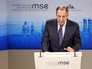 Сергей Лавров во время конференции по безопасности в Мюнхене Сергей Лавров во время конференции по безопасности в Мюнхене