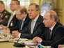 Президент России Владимир Путин во время российско-египетских переговорах Президент России Владимир Путин во время российско-египетских переговорах