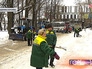 Чистка территории в парке "Останкино" Чистка территории в парке "Останкино"