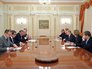 Президент России Владимир Путин и председатель Сената Франции Жерар Ларше Президент России Владимир Путин и председатель Сената Франции Жерар Ларше