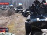 Колонна украинской бронетехники Колонна украинской бронетехники