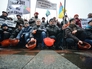Акция протеста шахтеров у здания Верховной Рады Украины Акция протеста шахтеров у здания Верховной Рады Украины