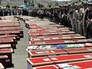 Гробы с погибшими в результате бомбардировки Йемена Гробы с погибшими в результате бомбардировки Йемена