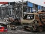 Последствия артобстрела в Донецке Последствия артобстрела в Донецке