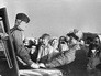 Жители Минска встречают советских воинов, освободивших их от немецких оккупантов Жители Минска встречают советских воинов, освободивших их от немецких оккупантов