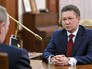 Глава "Газпрома" Алейсей Миллер и президент России Владимир Путин Глава "Газпрома" Алейсей Миллер и президент России Владимир Путин