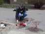 На месте убийства журналиста Олеся Бузины На месте убийства журналиста Олеся Бузины