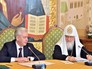 Мэр Москвы Сергей Собянин и Патриарх Московский и всея Руси Кирилл Мэр Москвы Сергей Собянин и Патриарх Московский и всея Руси Кирилл