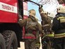 Пожарные на месте возгорания Пожарные на месте возгорания
