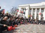 Митинг украинских шахтеров у здания Рады Митинг украинских шахтеров у здания Рады