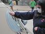 Вулканический пепел на улицах в Чили Вулканический пепел на улицах в Чили
