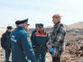 Спасатели МЧС России на месте сгоревшего поселка Спасатели МЧС России на месте сгоревшего поселка