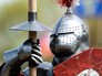 Участник первого международного рыцарского турнира в музее-заповеднике "Коломенское" в Москве Участник первого международного рыцарского турнира в музее-заповеднике "Коломенское" в Москве