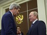 Президент России Владимир Путин и государственный секретарь США Джон Керри во время встречи Президент России Владимир Путин и государственный секретарь США Джон Керри во время встречи