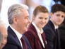 Сергей Собянин и московские школьники Сергей Собянин и московские школьники
