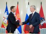 Мэр Белграда Синиш Мали и мэр Москвы Сергей Собянин Мэр Белграда Синиш Мали и мэр Москвы Сергей Собянин