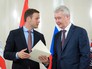 Мэр Белграда Синиш Мали и мэр Москвы Сергей Собянин Мэр Белграда Синиш Мали и мэр Москвы Сергей Собянин