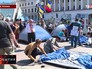 Акция протеста в центре Киева Акция протеста в центре Киева