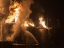На месте пожара на территории нефтебазы На месте пожара на территории нефтебазы