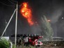 Автомобиль пожарной службы на территории нефтебазы Автомобиль пожарной службы на территории нефтебазы