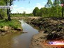 Обмелевшая река в Ногинском районе Обмелевшая река в Ногинском районе