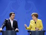 Премьер-министр Греции Алексис Ципрас и канцлер Германии Ангела Меркель Премьер-министр Греции Алексис Ципрас и канцлер Германии Ангела Меркель