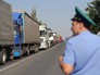 Грузовики на российско-украинской границе Грузовики на российско-украинской границе